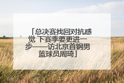 总决赛找回对抗感觉 下赛季要更进一步——访北京首钢男篮球员周琦