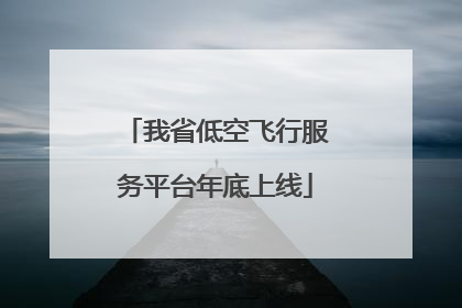 我省低空飞行服务平台年底上线