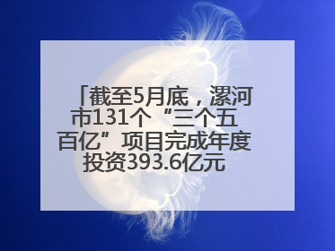 截至5月底，漯河市131个“三个五百亿”项目完成年度投资393.6亿元，占年度投资计划的50.41%——“三个五百亿”项目带动产业提质升级