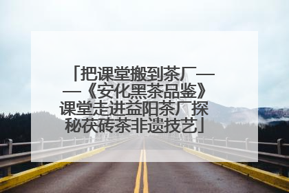 把课堂搬到茶厂——《安化黑茶品鉴》课堂走进益阳茶厂探秘茯砖茶非遗技艺