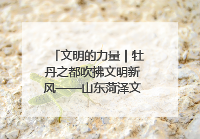 文明的力量｜牡丹之都吹拂文明新风——山东菏泽文明创建一线见闻