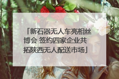 新石器无人车亮相丝博会 签约四家企业共拓陕西无人配送市场