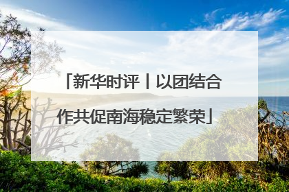 新华时评丨以团结合作共促南海稳定繁荣