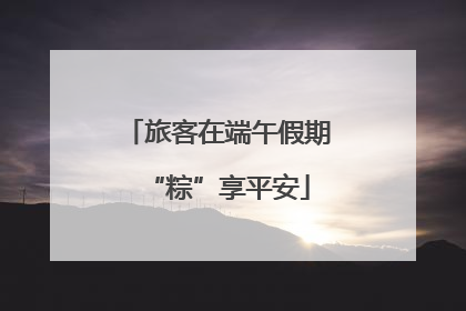 旅客在端午假期“粽”享平安