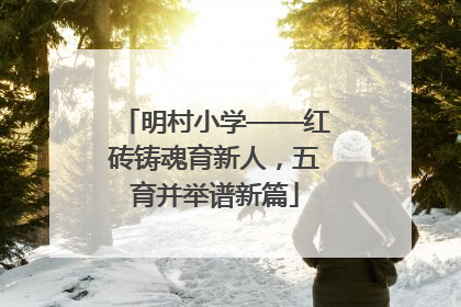 明村小学——红砖铸魂育新人，五育并举谱新篇