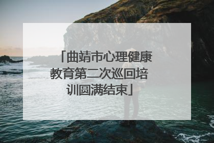 曲靖市心理健康教育第二次巡回培训圆满结束
