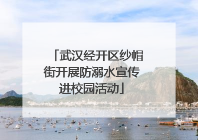 武汉经开区纱帽街开展防溺水宣传进校园活动