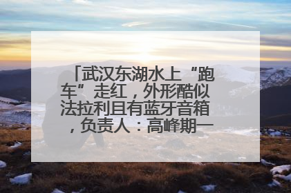 武汉东湖水上“跑车”走红，外形酷似法拉利且有蓝牙音箱，负责人：高峰期一两百人排队