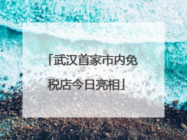 武汉首家市内免税店今日亮相