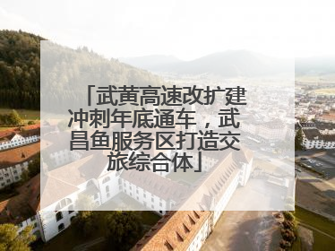 武黄高速改扩建冲刺年底通车，武昌鱼服务区打造交旅综合体