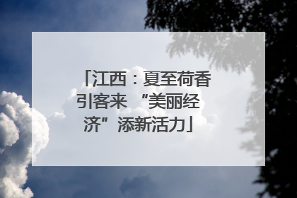 江西：夏至荷香引客来 “美丽经济”添新活力