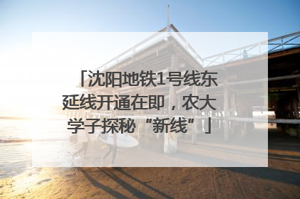 沈阳地铁1号线东延线开通在即，农大学子探秘“新线”