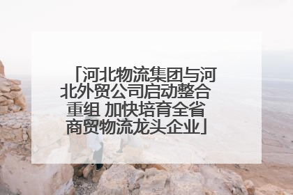 河北物流集团与河北外贸公司启动整合重组 加快培育全省商贸物流龙头企业