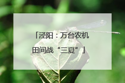 泾阳：万台农机田间战“三夏”