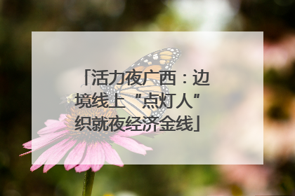 活力夜广西：边境线上“点灯人”织就夜经济金线