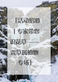 活动招募丨专家带您识花草——萱草属植物专场