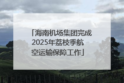 海南机场集团完成2025年荔枝季航空运输保障工作