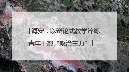 海安：以辩论式教学淬炼青年干部“政治三力”