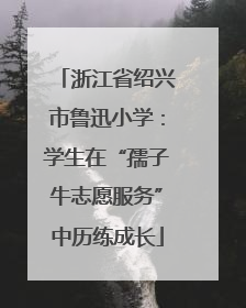 浙江省绍兴市鲁迅小学：学生在“孺子牛志愿服务”中历练成长