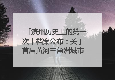 滨州历史上的第一次｜档案公布：关于首届黄河三角洲城市经济博览会暨发展论坛情况的总结报告