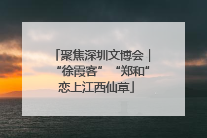 聚焦深圳文博会｜“徐霞客”“郑和”恋上江西仙草