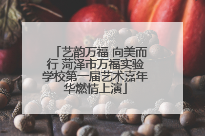 艺韵万福 向美而行 菏泽市万福实验学校第一届艺术嘉年华燃情上演