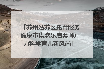 苏州姑苏区托育服务健康市集欢乐启幕 助力科学育儿新风尚
