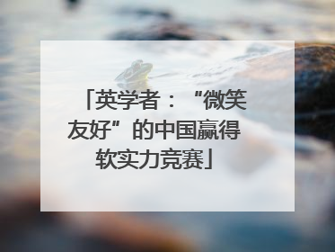 英学者：“微笑友好”的中国赢得软实力竞赛