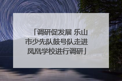 调研促发展 乐山市少先队鼓号队走进凤凰学校进行调研