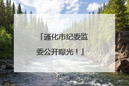 通化市纪委监委公开曝光！