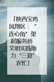 陕西宝鸡凤翔区：“连心角”架起服务桥 文明实践助力“三夏”农忙