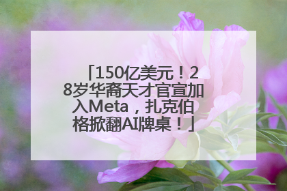 150亿美元！28岁华裔天才官宣加入Meta，扎克伯格掀翻AI牌桌！