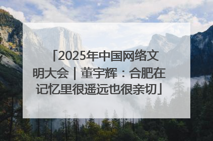 2025年中国网络文明大会｜董宇辉：合肥在记忆里很遥远也很亲切