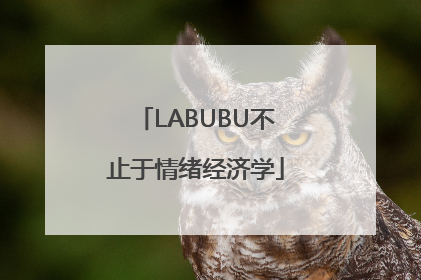 LABUBU不止于情绪经济学